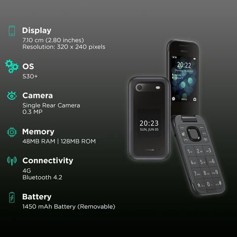 κινητο nokia 2660 flip dual sim black
